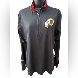 Washington Redskins NFL Nike Dri-FIT 1/4 zip pullover jacket Women’s Large